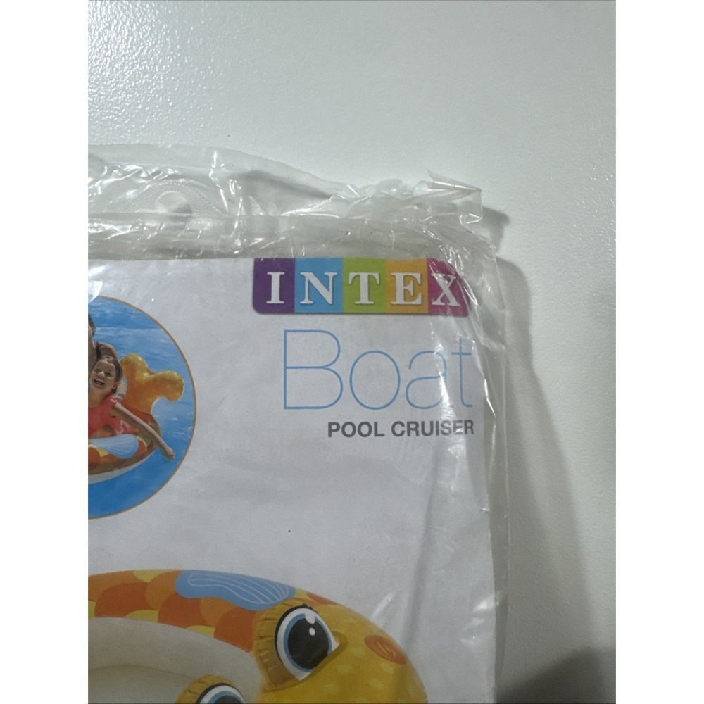 Intex Boat Pool Cruiser Raft 3-6 Years Kids Inflatable Swim Raft Summer Fun NEW - Picture 4 of 6